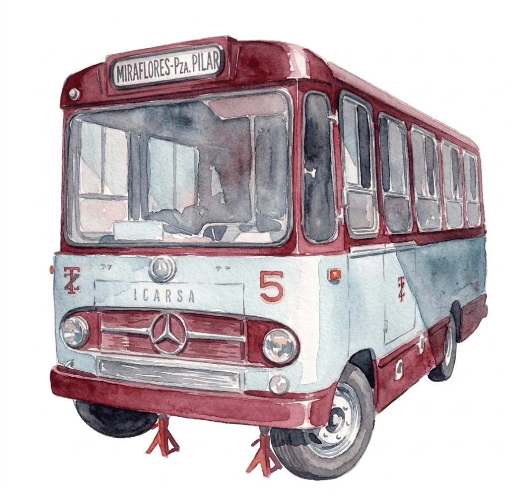 Solo los justos subieron... al cielito. Historia del servicio de microbuses de Zaragoza - Imagen 3